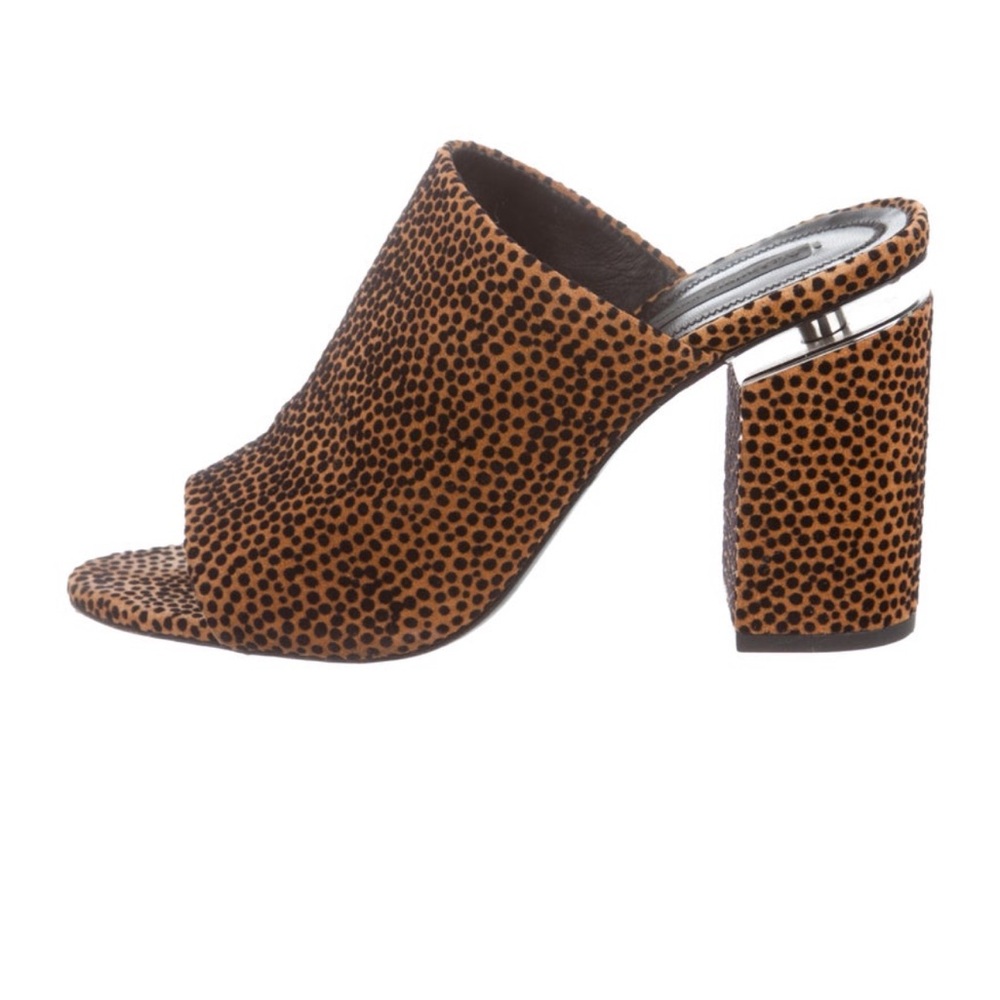 Alexander Wang Animal Print Block Heel Mule - image 1
